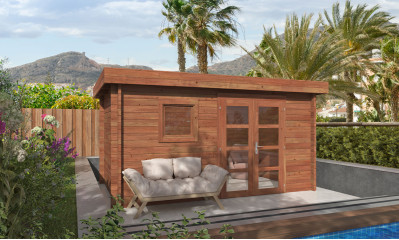 Abri de jardin Marseille 9 44mm - 8.8m² intérieur