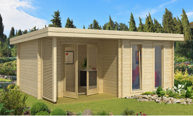 Abri de jardin ORKNEY 44mm A - 16,4m² intérieur