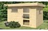 Abri de jardin ANNECY 1 28mm - 7,3m² intérieur