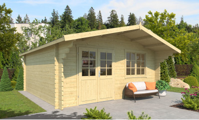 Abri de jardin SEVILLE 44 mm - 22,7m² intérieur