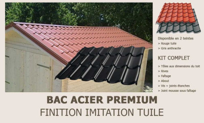 Tuile acier rouge tuile pour Exterieur Dream 11