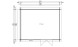 Plan au sol Abri de jardin LYON 18 34 mm autoclave - 17.5 m² intérieur
