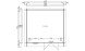 Plan Abri de jardin VIOLETTE 13 autoclave 34 mm - 12.30 m² intérieur