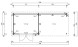 Abri de jardin Scandola 34mm autoclave - 5.73m2 intérieur + préau 6.46m2
