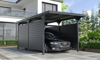 Parois additionnelles en acier galvanisé 0,4mm pour carport Georges