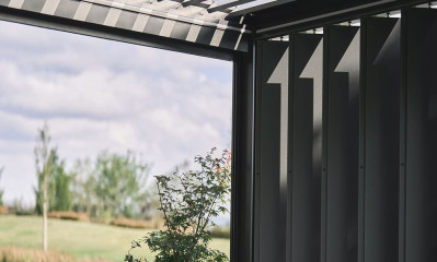 Paroi latérale à lamelles pour mur 3m pergola Biohort