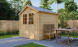 Abri de jardin bois Valloire 28mm - Toiture en acier - 4.26m2