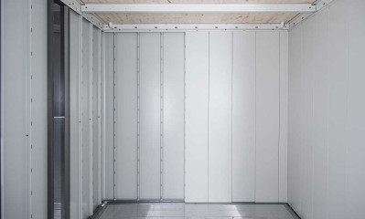 Paroi intérieure abri Néo 4B porte double