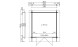 Abri de jardin BRETAGNE autoclave 34 mm - 5m² intérieur