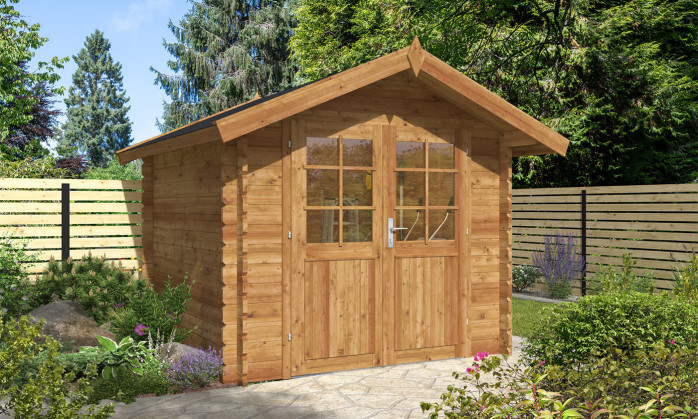 Abri de jardin BRETAGNE autoclave 34 mm - 5m² intérieur