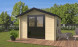 Abri de jardin sans menuiseries Bamberg 9 - Toit 2 pentes, bac acier inclus - Madriers 44mm - 8.48m2 int