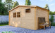 Abri de jardin 1er prix bois brut Bondues Ep 28mm - 9.81m2