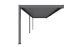 Pergola motorisée bioclimatique adossée alu Edinbourg 3x5.8m 36N anthracite - 17.18m2