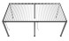 Pergola manuelle bioclimatique alu Gaillard 6x4m 46NB anthracite & lames blanches