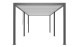 Pergola manuelle bioclimatique alu Gaillard 6x4m 46NB anthracite & lames blanches