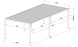 Pergola manuelle bioclimatique alu Gaillard 6x4m 46NB anthracite & lames blanches