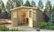 Abri de jardin Parisa bois naturel 28mm 8.67m2 intérieur
