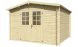 Abri de jardin Parisa bois naturel 28mm 8.67m2 intérieur