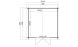 Abri de jardin Parisa bois naturel 28mm 8.67m2 intérieur