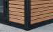 Abri composite Meaudre avec extension à droite - Teck - 5.83x2.90m, 16.91m2