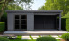 Abri composite Rencurel avec extension à droite - Gris anthracite - 5.83x2.90m, 16.91m2