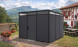 Abri de jardin modulaire isolé 3x3m anthracite et noir - EVERBOX