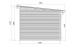 Abri composite NUREMBERG avec extension - Anthracite - 596 x 300cm - 18m2