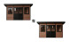 Abri composite DUSSELDORF - Teck - Toit monopente - 14m2 int