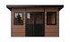 Abri composite DUSSELDORF - Teck - Toit monopente - 14m2 int