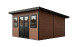 Abri composite DUSSELDORF - Teck - Toit monopente - 14m2 int