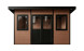 Abri composite DUSSELDORF - Teck - Toit monopente - 14m2 int