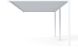Pergola manuelle bioclimatique adossée alu Brive 6x4m 46B - blanche - 24m2