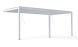 Pergola manuelle bioclimatique adossée alu Brive 6x4m 46B - blanche - 24m2