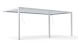 Pergola manuelle bioclimatique adossée alu Brive 6x4m 46B - blanche - 24m2