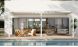 Pergola manuelle bioclimatique adossée alu Brive 6x4m 46B - blanche - 24m2
