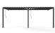 Pergola manuelle bioclimatique adossée alu Brive 6x4m 46N - anthracite - 24m2