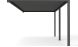 Pergola manuelle bioclimatique adossée alu Brive 6x4m 46N - anthracite - 24m2