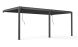 Pergola manuelle bioclimatique adossée alu Brive 6x4m 46N - anthracite - 24m2