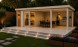 Abri de jardin composite Bilbao, toit monopente, 8x3m, beige, 24m2
