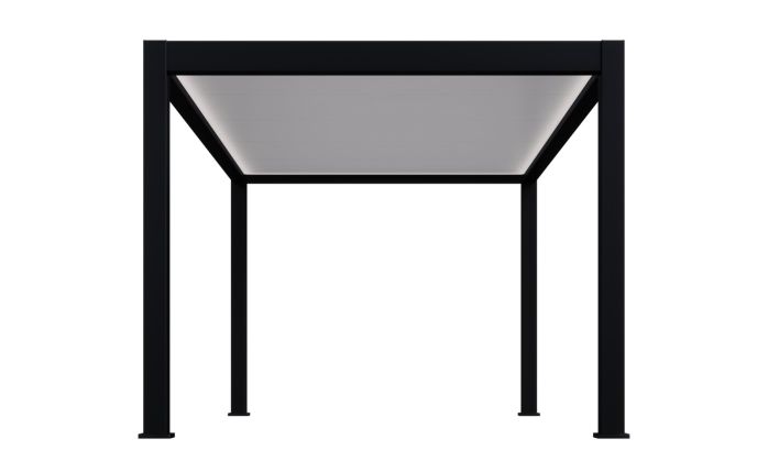 Carport autoportant Alunova A avec kit LED - 530x300cm