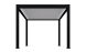 Carport autoportant Alunova A avec kit LED - 530x300cm