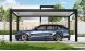 Carport autoportant Alunova A avec kit LED - 530x300cm