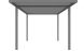Carport aluminium autoportant avec LED Névéo toit plat 15m2