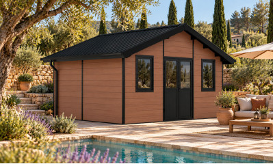 Abri composite 19m² HANOVRE anthracite | TousChalets