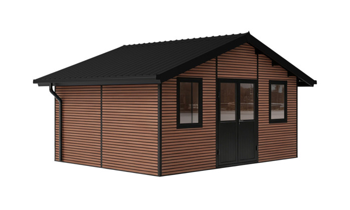 Abri composite 19m² HANOVRE anthracite | TousChalets