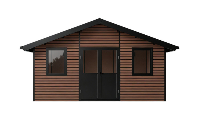 Abri composite 19m² HANOVRE anthracite | TousChalets