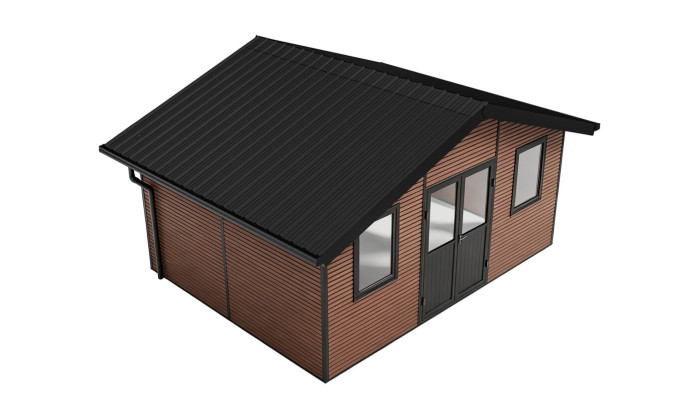 Abri composite 19m² HANOVRE anthracite | TousChalets