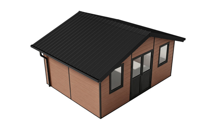 Abri composite 19m² HANOVRE anthracite | TousChalets
