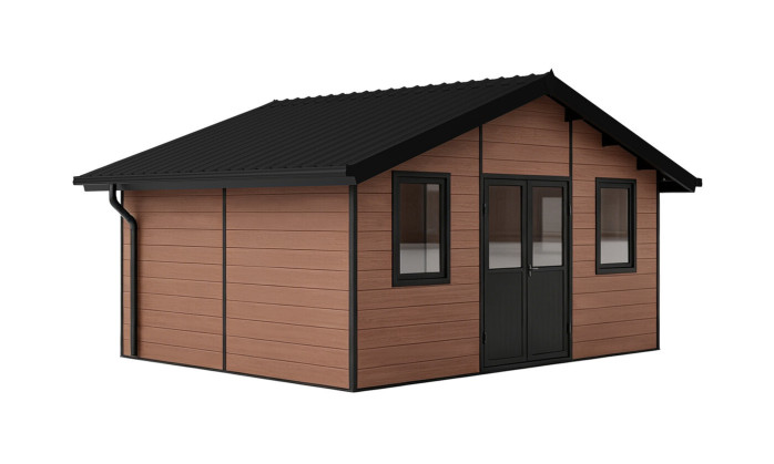 Abri composite 19m² HANOVRE anthracite | TousChalets