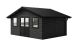 Abri de jardin composite HANOVRE, toit 2 pentes, anthracite, 499x387cm, 18.82 m2 int